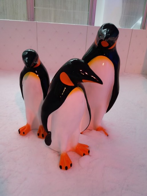 D)裡面還有可愛的企鵝，去不到南極也可以在此與它們合照，留下美好回憶！